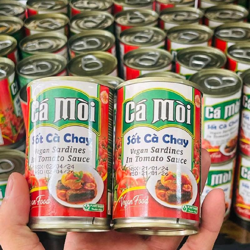 ComBo 5 Hộp Cá Mòi Chay Sốt Cà Chua Loại Một. Thuần Chay.