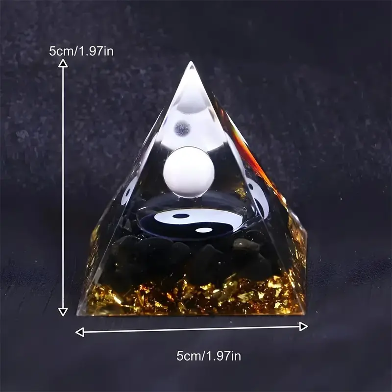 Tai Chi Base Pyramid Figurine, 1 Count Creative Desktop Home Decoration, Perfect Gift for Birthday, Valentine's Day, New Year, Various Holidays, Ornaments 1