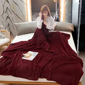 Selimut Bulu Tebal Polos Embos 180x200 Halus Asriyasashii Terlaris Termurah Berkualitas Kado