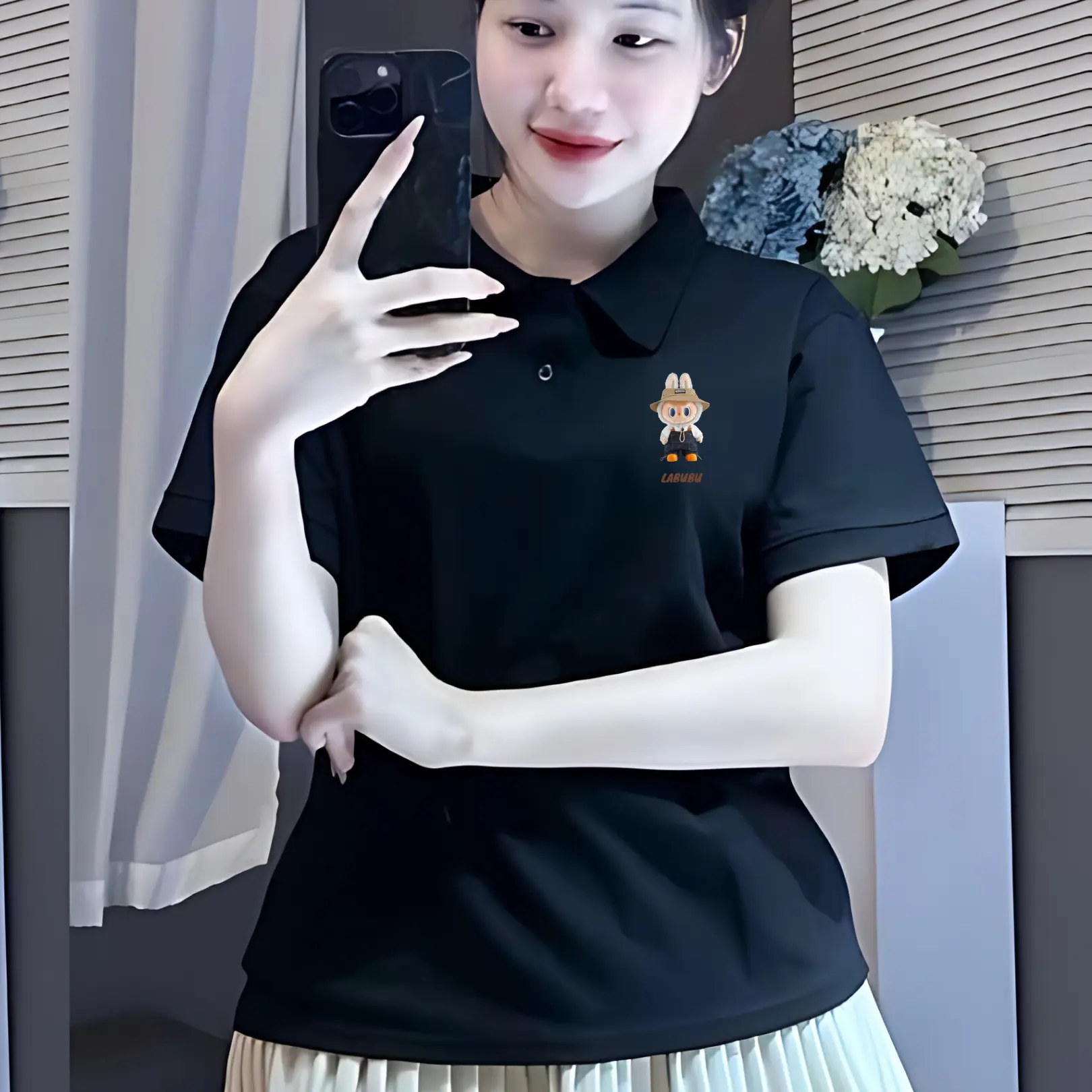Áo Có Cổ In Hình LABUBU 3D POLOMAN - Áo Polo Ngắn Tay Thời Trang Nam Nữ Top Women Top Women