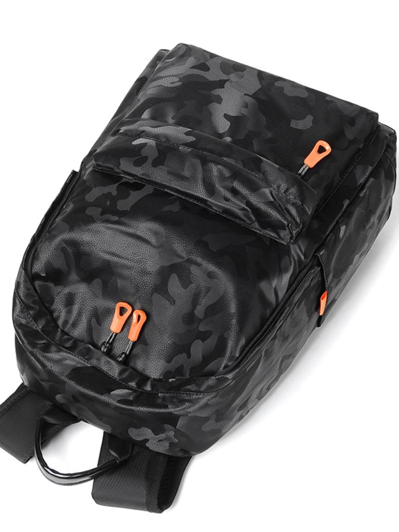 Product Introduction of Men's Camo Pattern Backpack, Large Capacity Lightweight Backpack, Casual Outdoor Sports Backpack for Men, Student School Bag 3