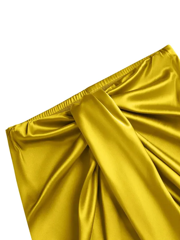 Women's Solid Color Skirt, Elegant Fashion Casual Skirt for Party Dating Wear, Ladies Summer Clothes 3