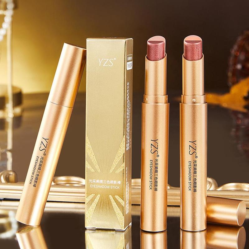 glitter eye shadow stick yzs gradient waterproof... YZS Gradual Glitter Pink Lazy Novice Eye Shadow Stick - TikTok Shop ...