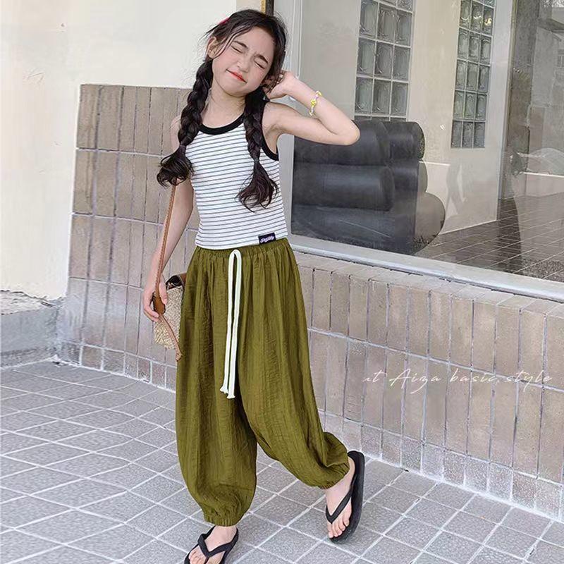 Quần Chống Muỗi, Quần Bé Gái, Quần Baggy Mới, Dành Cho Nữ Và Trẻ Em, Quần Voi, Quần Mùa Hè, 8 Tuổi, Thích Hợp Cho Trẻ Em 5