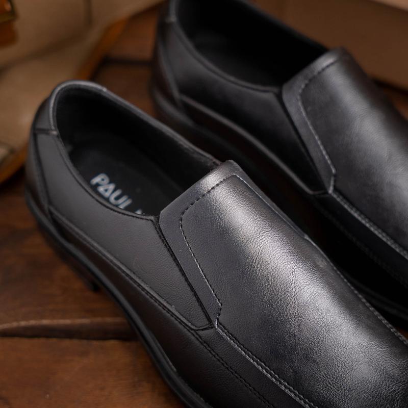 PAULMAY - Sepatu Formal Casual Pria Wina 71 Pantofel  Shoes Kerja Hitam Fantofel 3