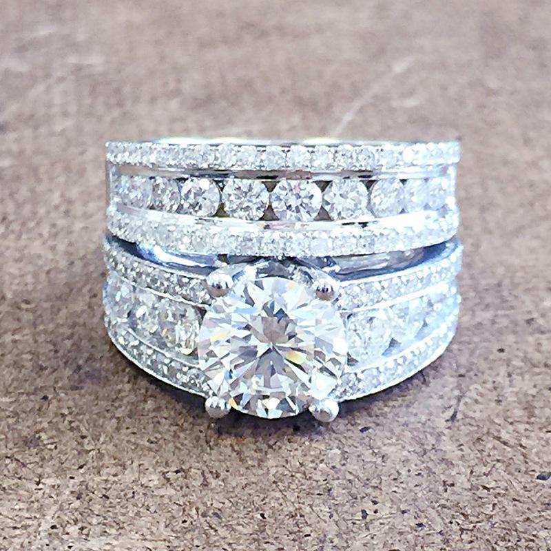 Product Introduction of Bộ Dây Cặp Đôi, Kim Cương Đầy Đủ Sang Trọng, Bộ Nhẫn Đính Hôn Zircon Tinh Tế 4