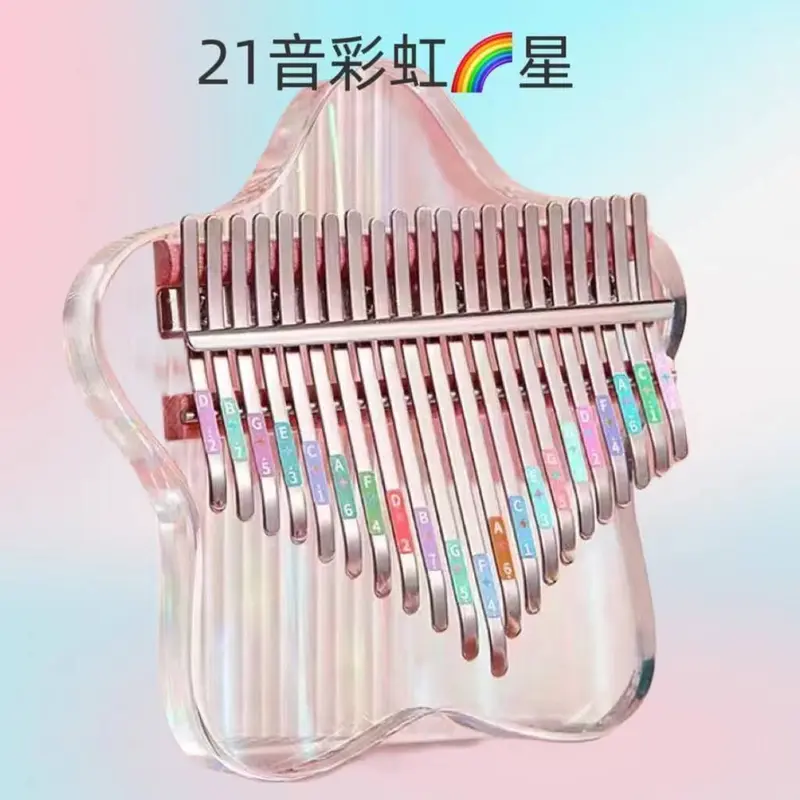 Kalimba, Đàn Piano Ngón Tay Cái, Đàn Piano Ngón Tay Trong Suốt Pha Lê, Thích Hợp Cho Người Mới Bắt Đầu, Nhạc Cụ Học Sinh, Quà Tặng Cho Bé Gái, 17 Tông Và 21 Tông Có Sẵn, Phát Hành Năm 2024 8