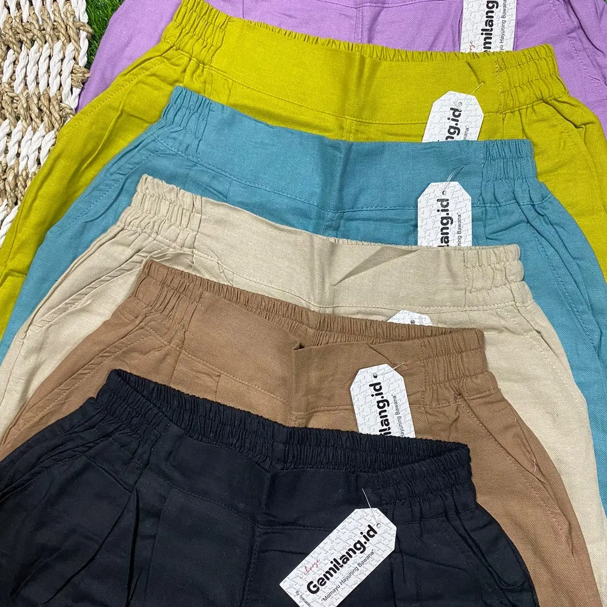 Livy pants linen celana wanita gemilang id bawahan wanita