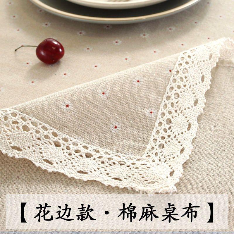 Khăn trải bàn bằng vải lanh và bông, Thiết kế tươi mới của Nhật Bản, Vải phủ đơn giản, Hình chữ nhật và Bàn cà phê, Thích hợp cho Bàn Tám Bất Tử và Bàn tròn, Lý Tưởng cho trường mẫu giáo, Năm 2025 5