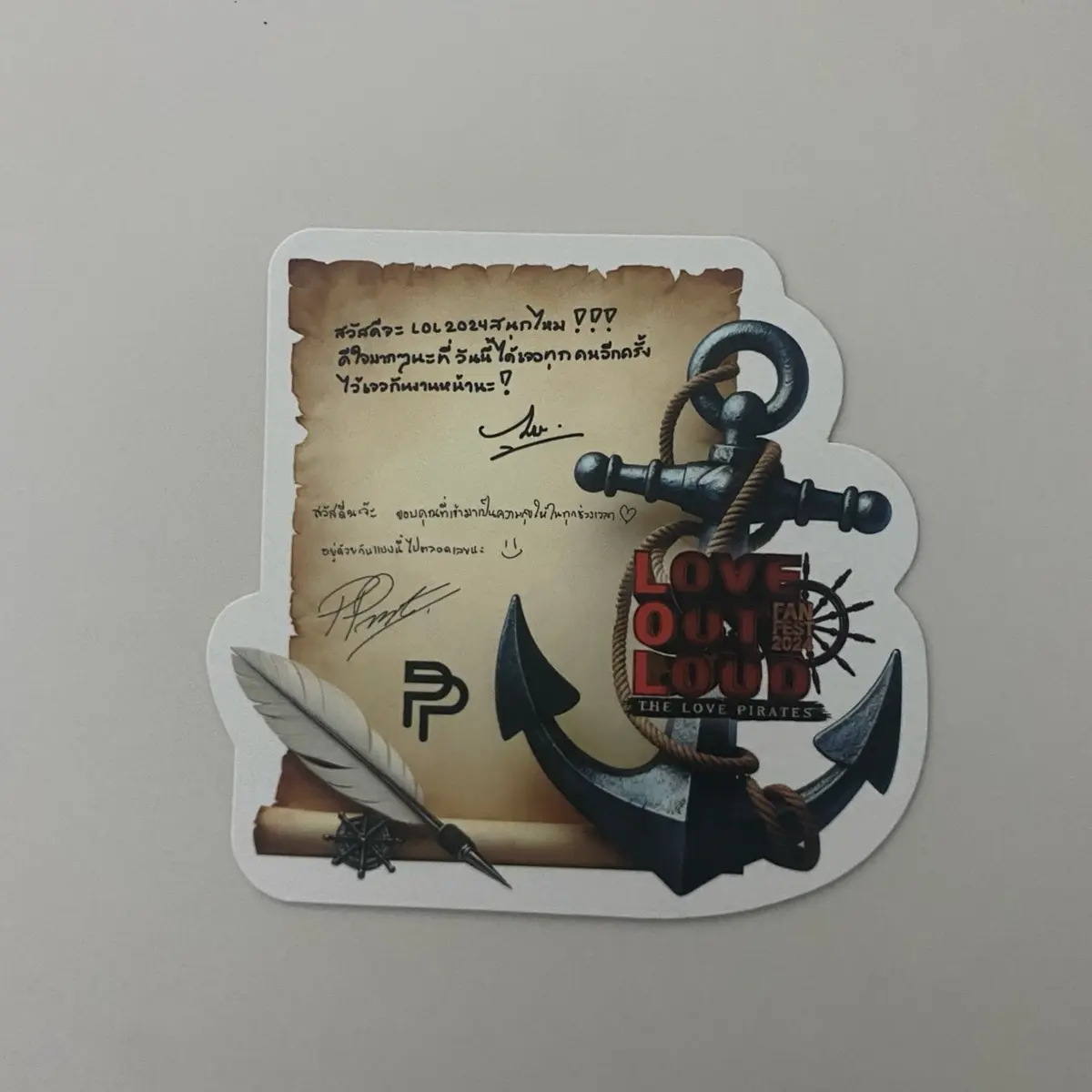 Thank you cards from LOL fan fest 2024 (Love Out Loud)