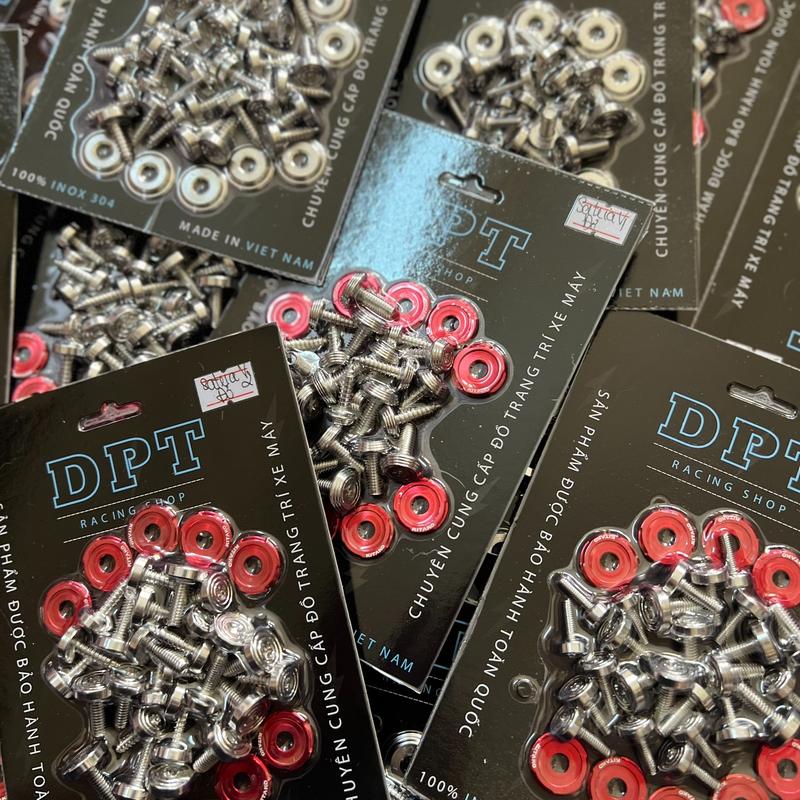 Combo bộ ốc dàn áo kèm 10 lông đền gắn cho các dòng xe (Ex, Future, Sirius....)