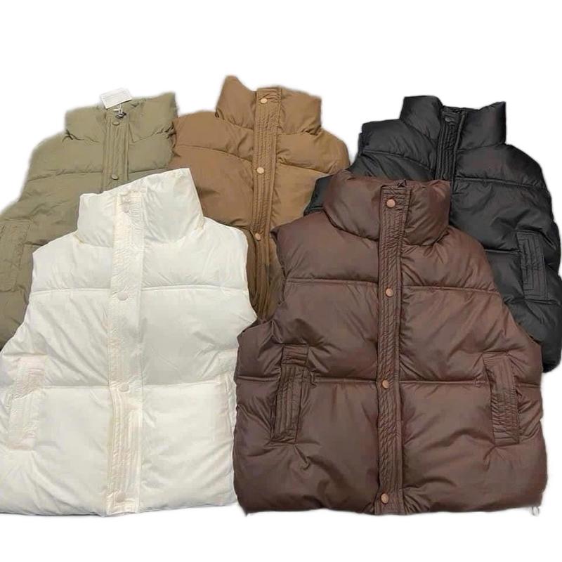 [  XẢ KHO]. Áo phao ghile da Trần bông 3 lớp dày dặn - Nữ Jacket Women Top Nhung Jean.