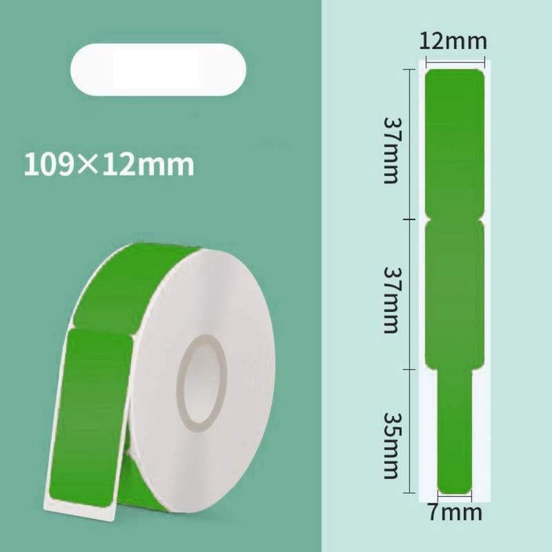 Product Introduction of KAIPANGSHANGMAO Sticky Label Paper Thermal Paper Cable Label Wire Identification Tag Sticker Supermarket Printer Network Cord Marking Sticker Multi-Purpose Waterproof Thermal Label Paper For D110 D101 D11 Pinter 10