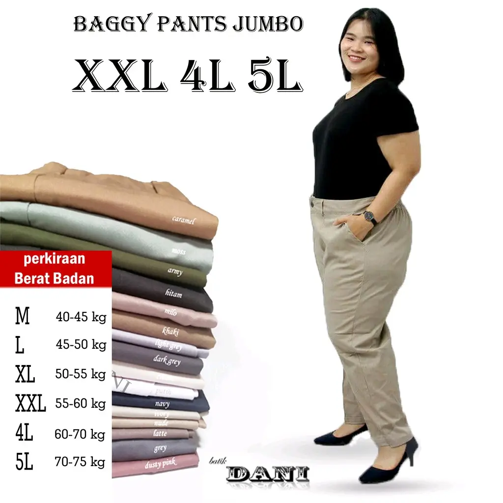 BAGGY PANTS AMERICAN DRILL JUMBO CELANA PANJANG WANITA CELANA KANTOR CELANA BAHAN CELANA CEWEK KUALITAS BAGUS Formal Kain Lembut Nyaman
