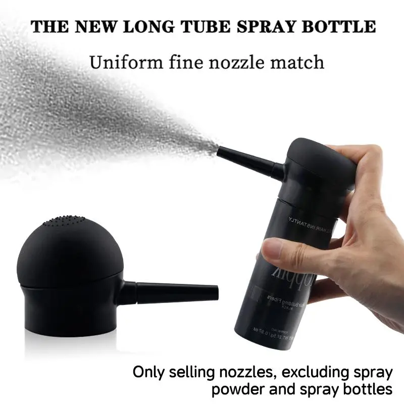 Hair Fiber Applicator Spray Head, Silicone Hair Fiber Spray Head, Hair Thickening Spray Head, Heatless Styling Tool for Men & Women 8