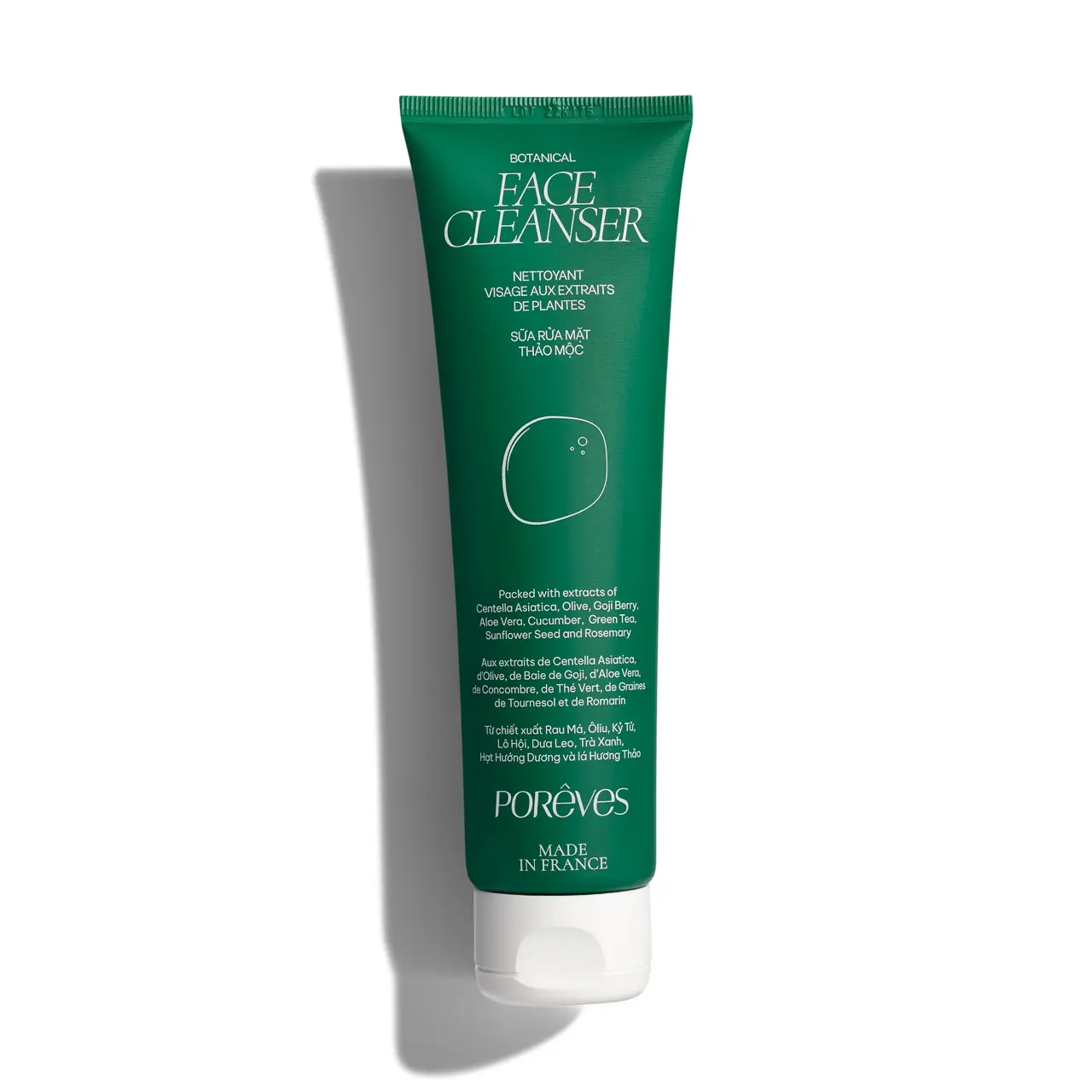 (HSD 11/2025) PORÊVES Gel Rửa Mặt SRM Thảo Mộc Sạch Sâu, Dịu Nhẹ BOTANICAL FACE CLEANSER 150ml | Skincare Nam Nữ Làm Đẹp Da