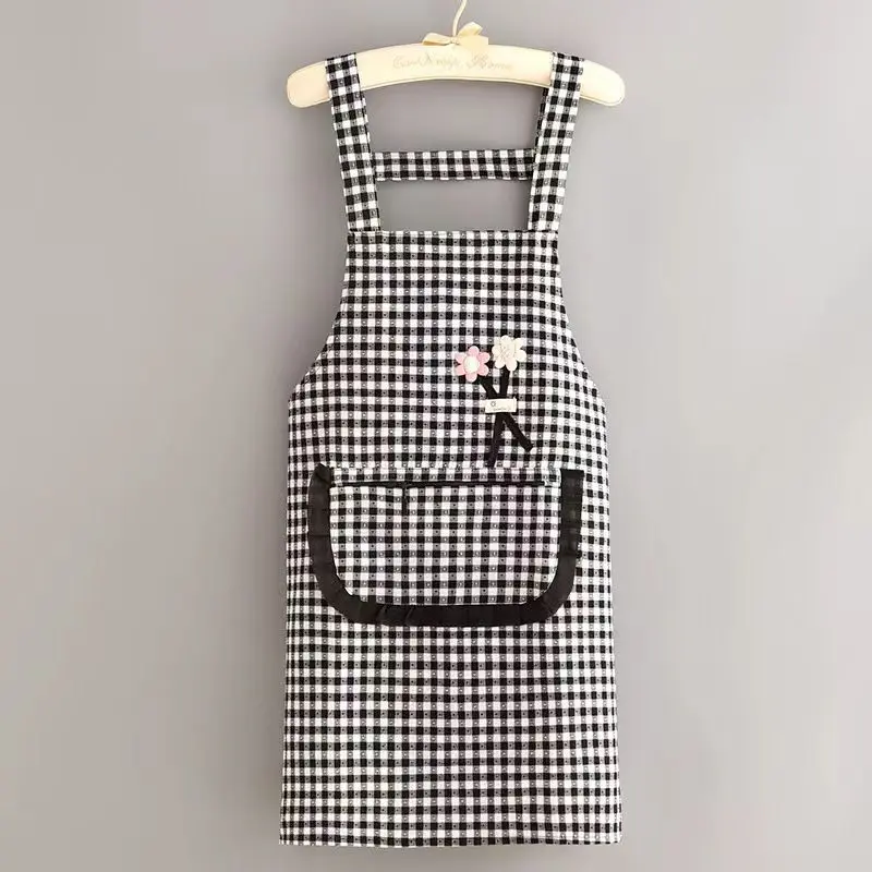 Tạp Dề Cotton Dài Tay Thời Trang Nữ, Tạp Dề Bụng Chống Bám Bẩn, Thích Hợp Cho Nhà Bếp, Mặc Quần Áo Lao Động, Phong Cách Hợp Xu hướng Mới, Năm 2025 Đồng Kitchen 8
