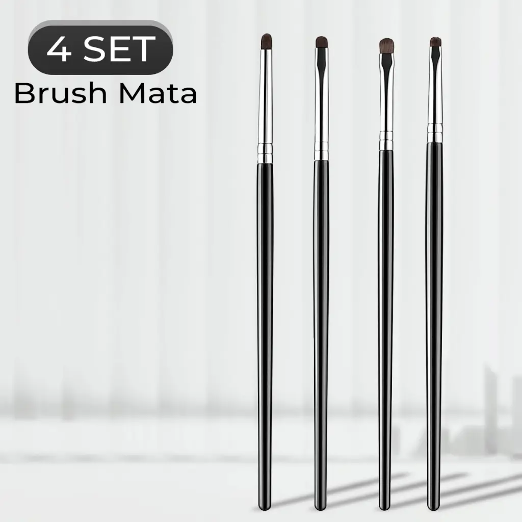 4 Set Mata Brush Mini Kuas Corrector Kuas Eyeshadow Kuas Rias Detail Mata BR4133