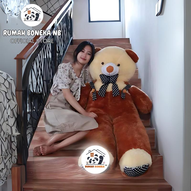 Boneka Jumbo Teddy Bear Beruang Besar 1,6 Meter SNI Premium Gemoy - Dewasa, Anak 4