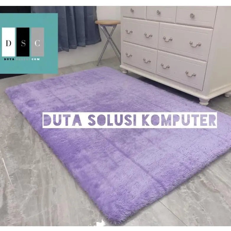 KARPET BULU RASFUR UKURAN 160X100 TEBAL 5 CM (SILICON PRESS) TERLARISSSS...,,,,, Hitam Kain Busa
