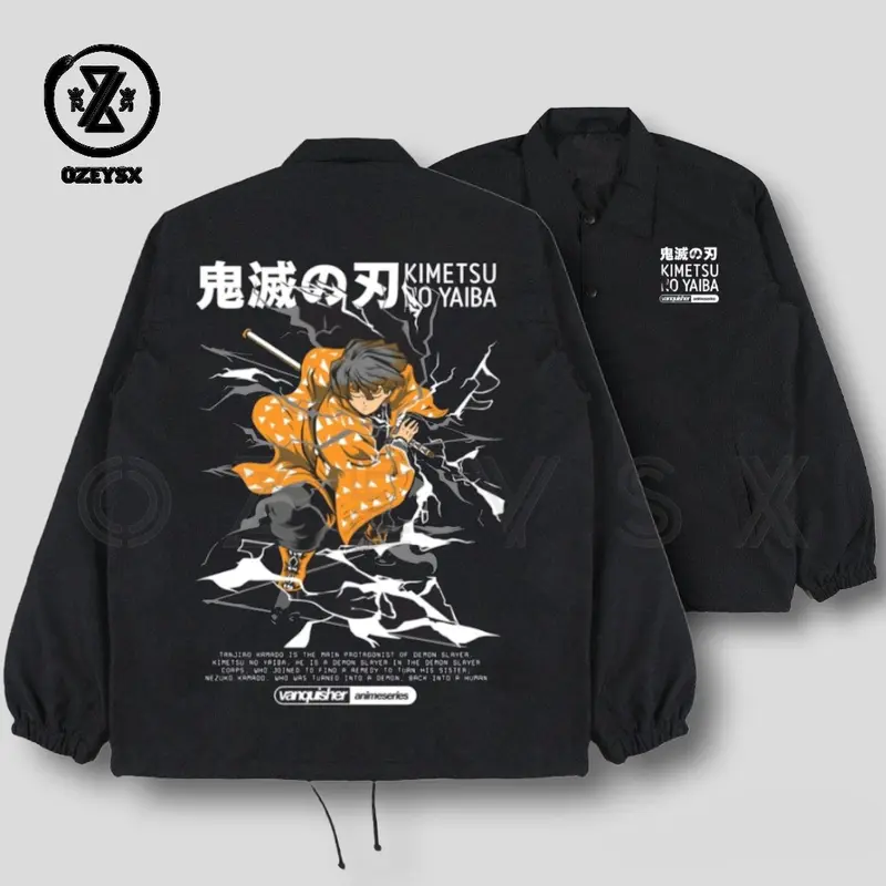 Jaket Coach Anime Eren Yeager Attack On Titan Dewasa Pria Wanita / Coach Jacket anime Attack On Titan Unisex Waterproof / Jaket Parasut anime kekinian model Eren Yeager / Jaket Windbreaker anime Attack On Titan Premium 7