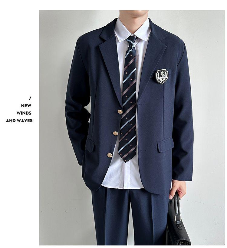 Product Introduction of Trendy Japanese Schoolboy Blazer Set - Stylish DK Uniform Suit for Men, Vintage Campus Style Jacket & Pants (1855+ Reviews) 19