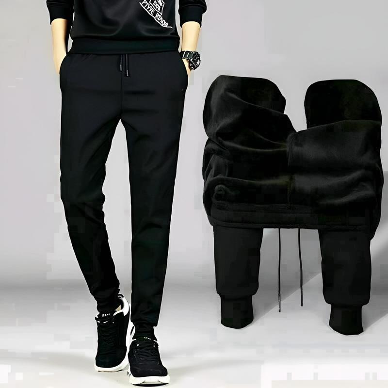 Quần nỉ nam lót lông bo chân Menswear Pants Có Túi 0