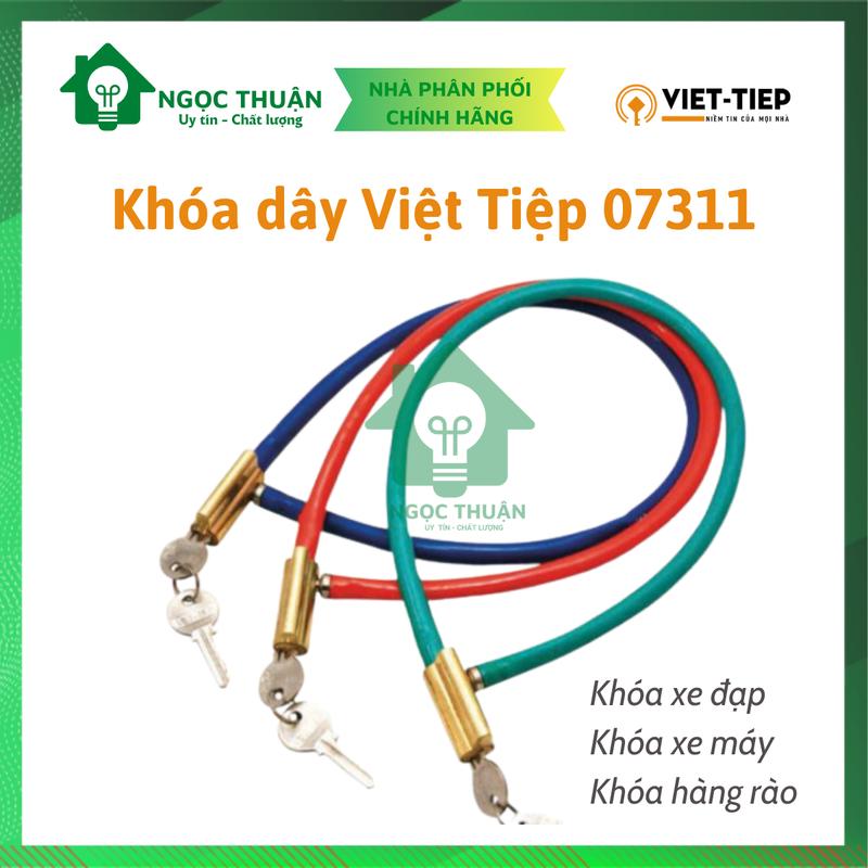 Chính hãng Khóa dây Việt Tiệp 07311 khóa xe đạp khóa xe máy khóa cửa khóa hàng rào ổ khóa o khoa chup okhoachong trom ổkhoa chong