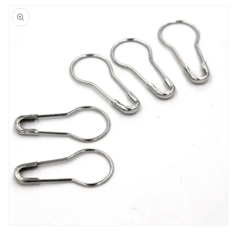 15 Snag Free Hijab Pins - Compatible with Any Material - Silver Color
