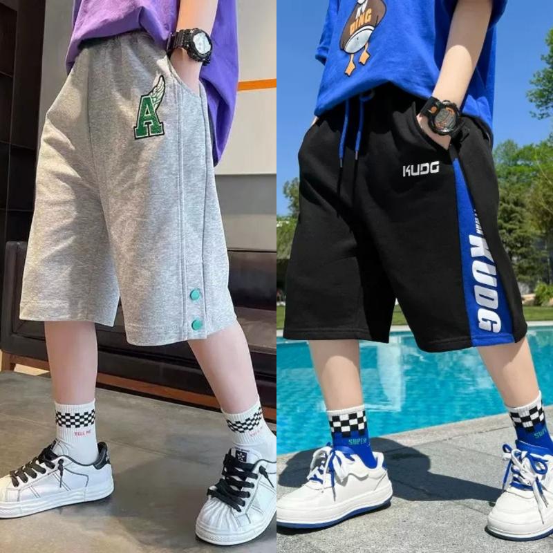 Product Introduction of Boys Shorts For Summer Hot Teen Shorts For Summer Medium And Large Children's Loose Five-point Pants Comfortable Sports 0