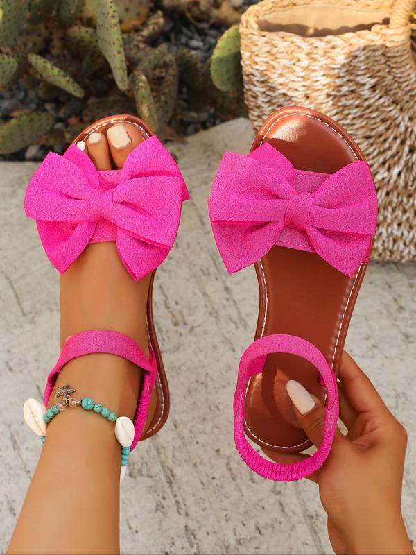 Women's Fashionable Butterfly Decorated Slingback Sandals, Casual Boho Style Flat Sandals for Summer, Lightweight Breathable Comfortable Shoes for Daily Wear, Girl 0