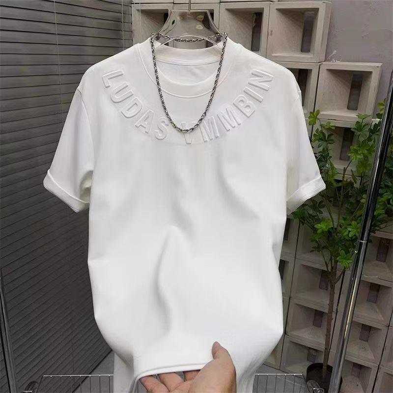 Product Introduction of Áo Thun Nam, Màu Trơn In Chữ In Thép, Mỏng Vừa Vặn, Thương Hiệu Hợp Xu Hướng ngắn Tay, Cổ Tròn, Áo Áo Chui Đầu Hàng Mới Về Mùa Hè 11