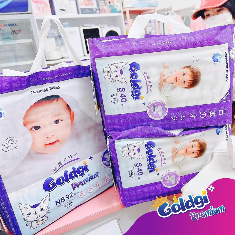 [FLASH SALE] Bỉm Nhật Goldgi+ Premium (mẫu mới) Đủ Size Giá Tốt Nhất Cho Bé Yêu 1