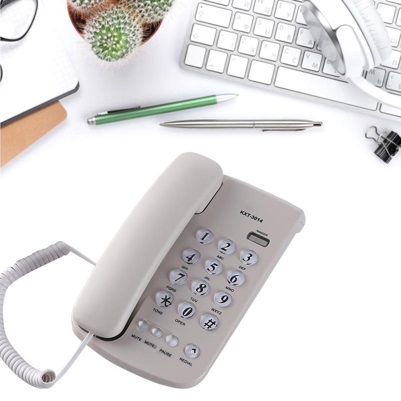 Large Number Redialing Corded Landline for Elderly Hands Free Corded ...