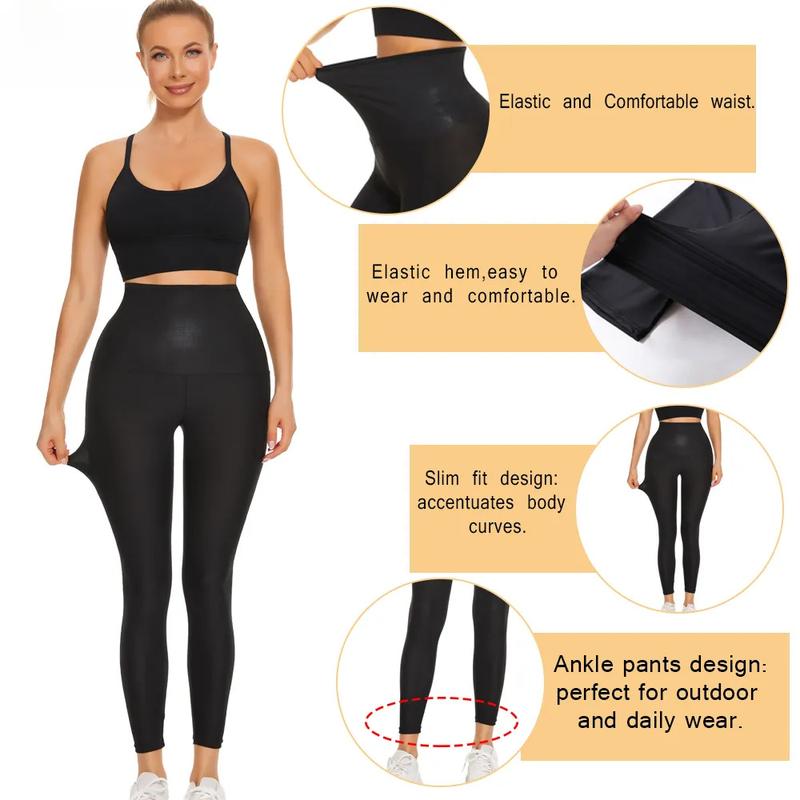 Product Introduction of Women Sauna Sweat Pants Thermo Control Legging Body Shapers Fitness Stretch Control Panties Waist Shorts Shapewear Womenswear Lingerie Comfort Socks Compression 3