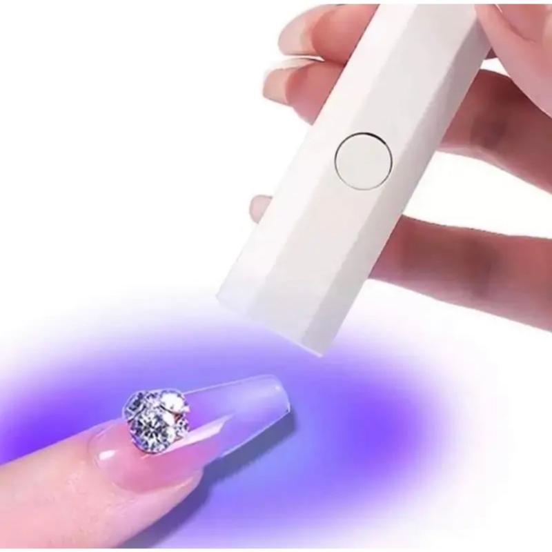  Đèn hơ Nail LED UV mini cầm tay nhanh khô  kèm sạc USB Tiện dụng Máy Hơ Gel 