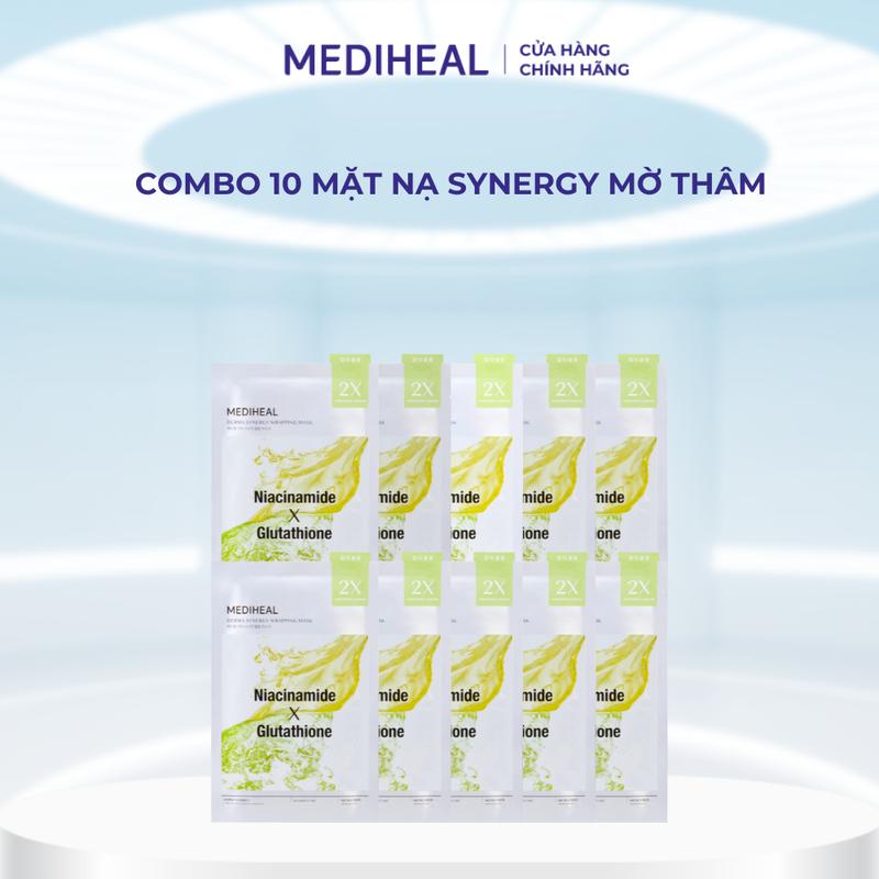 [Tuấn Dương 22.10] v2 [Tặng Toner Pad Xanh Ngọc] Hộp 10 Mặt Nạ Cao Cấp Mediheal Hoạt Chất Chuyên Dưỡng Ẩm Derma Synergy Care 25ml