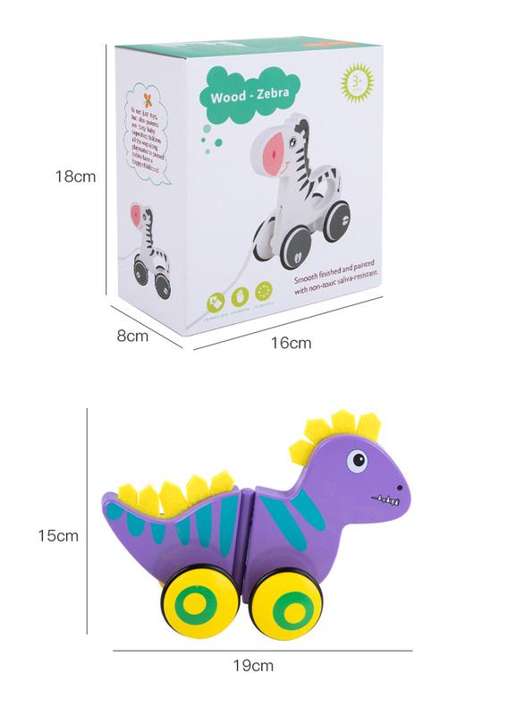 Product Introduction of Infant Walker with Animal Friends: Pull Along Cart Featuring Cartoon Dog and Crocodile for 0-3 Year Olds 27
