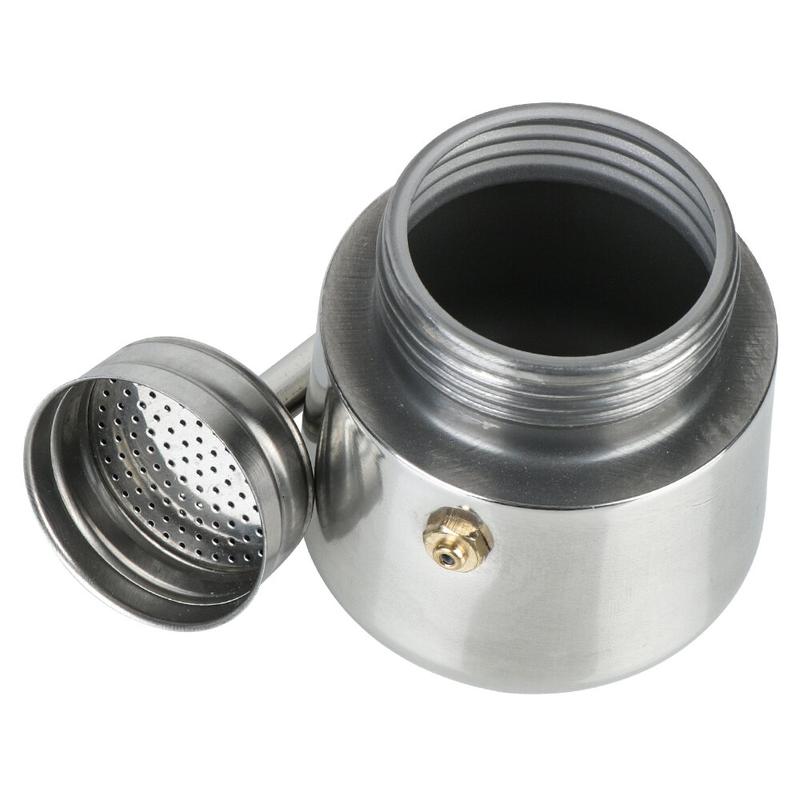 Periuk Kopi untuk Dapur, Keluli Tahan Karat, Moka Espresso Latte, Penapis Dapur, Pembuat Kopi Moka, Tersedia dalam 2/4 / 6 / 9 Cawan, Periuk Pembuat Kopi Kitchenware 4