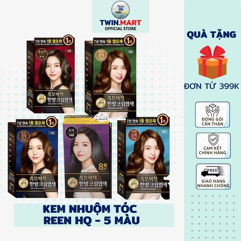 KEM NHUỘM REEN HQ - 5 MÀU - Nhuộm Phủ Bạc Cho Nam Nữ dầu gội daugoiphub  acthaoduoc