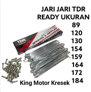 Jari Jari Motor TDR Warna TDR Chrome  Untuk Motor Matic Bebek Sport Beat Mio MX Supra Satria Fu Vixion Motorcycle