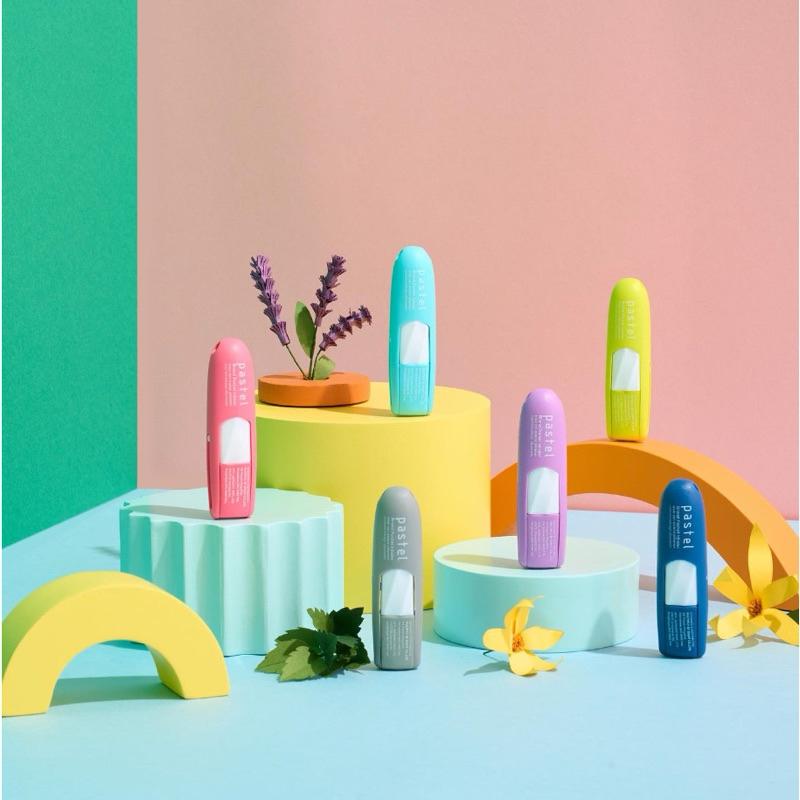 ỐNG HÍT THÔNG MŨI PASTEL POCKET INHALER THÁI LAN MÙI BẠC HÀ TINH DẦU TRÁI CÂY THƠM MÁT 1