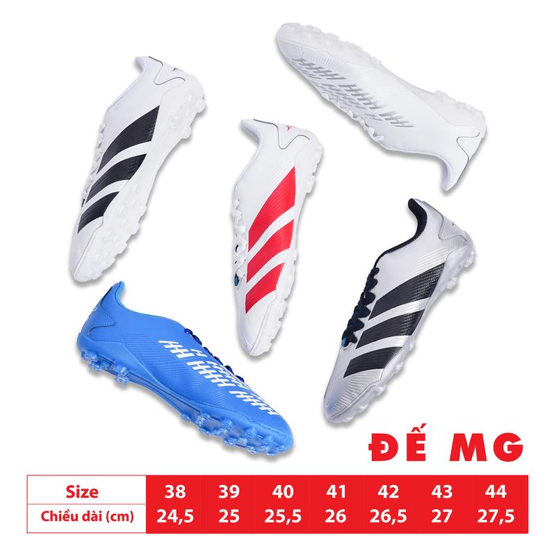 [Tặng tất ] Giày Bóng Đá Đế Đinh - MG Predator Elite  IJOMI, Siêu Bám Sân, Sân Cỏ Nhân Tạo + Cỏ Tự Nhiên, Sneaker Sport, Đá Banh, Tập Thể Dục, Size 38-44