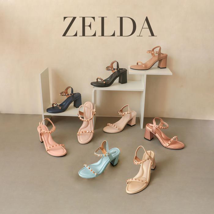 Gambar Zelda BEST SELLER Sepatu Sendal Heels Stud Wanita dari Alivelovearts Kota Administrasi Jakarta Utara Tokopedia