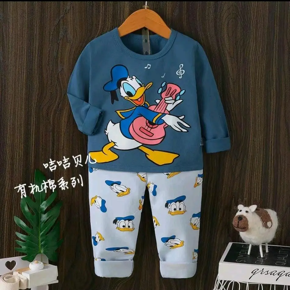 Baju anak piyama bahan cotton organik bahan adem halus lembut