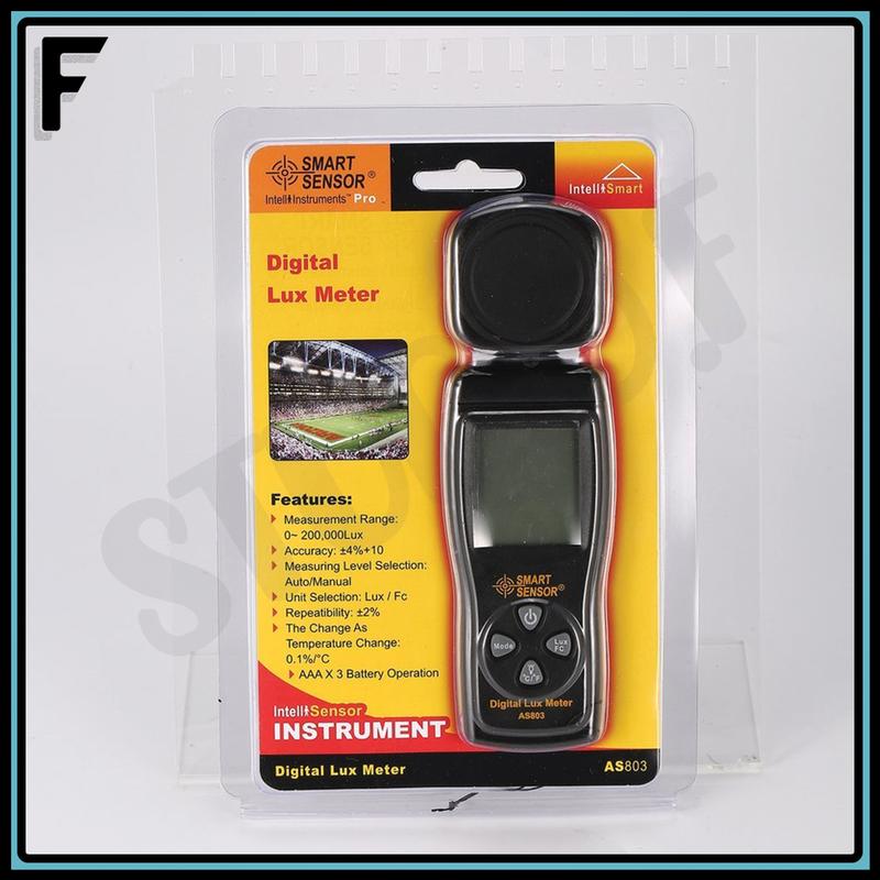 Digital Lux Meter AS803 Meteran Cahaya Tester Smart Sensor Uji Cahaya 4
