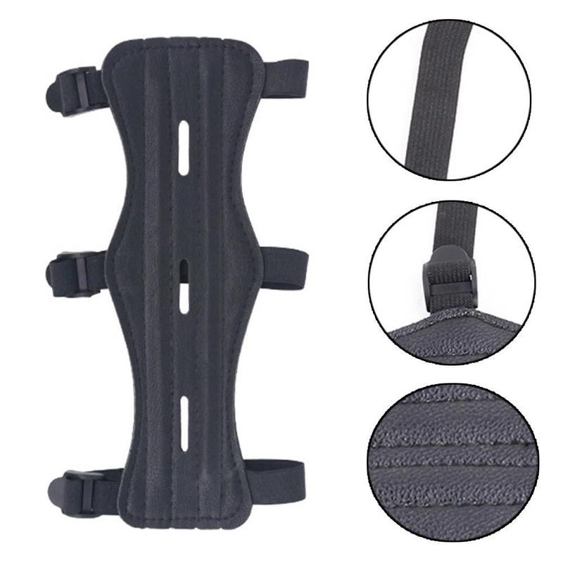 Product Introduction of 1Pcs Achery Arm Forearm Guard Finger Tab Protector Set Leather For Traditional Recurve Bow Y6S9 39