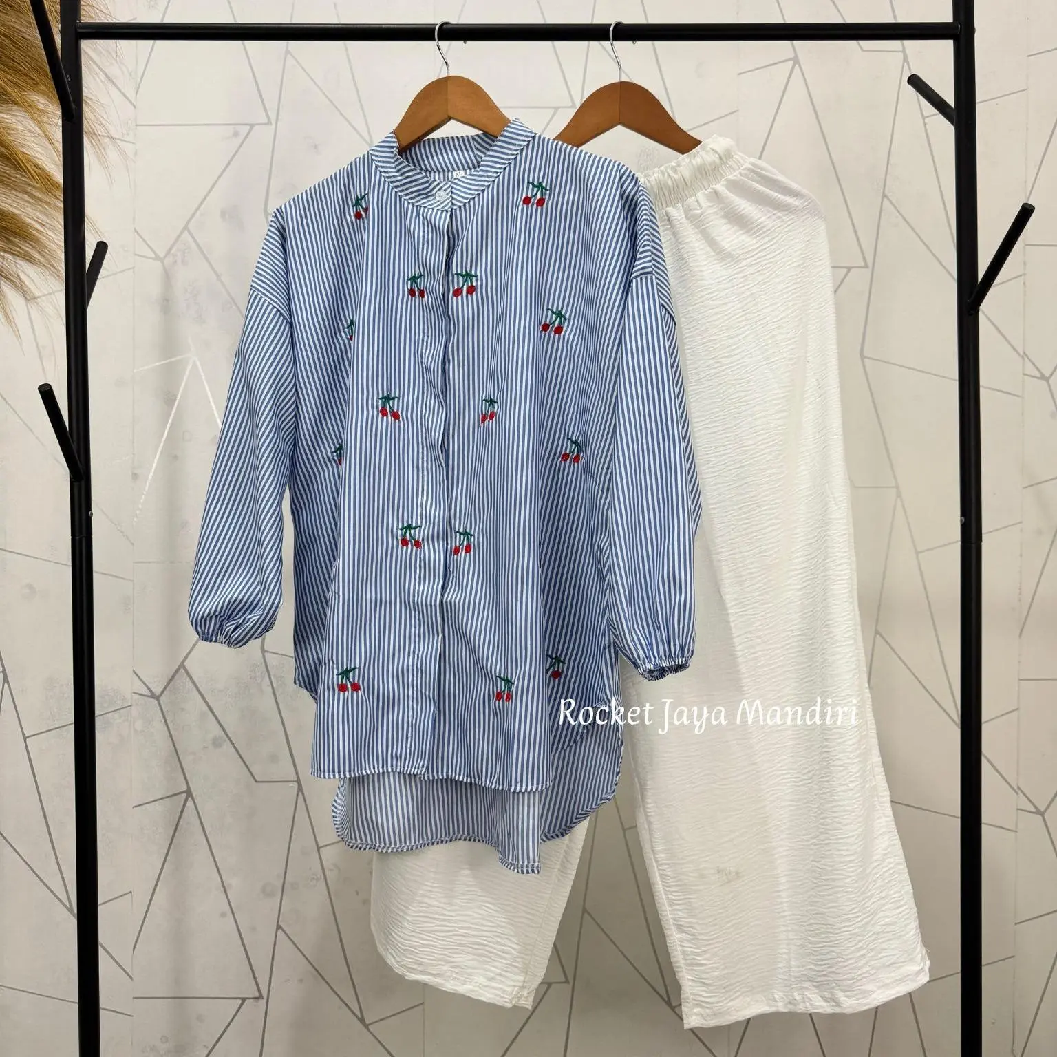 Set Keirra Biru+Klt Putih