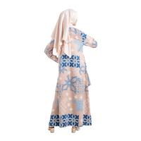 Gambar Dress Bhatara Batik Zahrani 5108 Maxmara Lux Motif Geometri Multiwarna Regular Fit - Wanita, Gamis, Tunik, Brown, Syari, Muslim, Panjang, Terusan - S-M dari Bhatara Batik Kota Bandung 2 Tokopedia