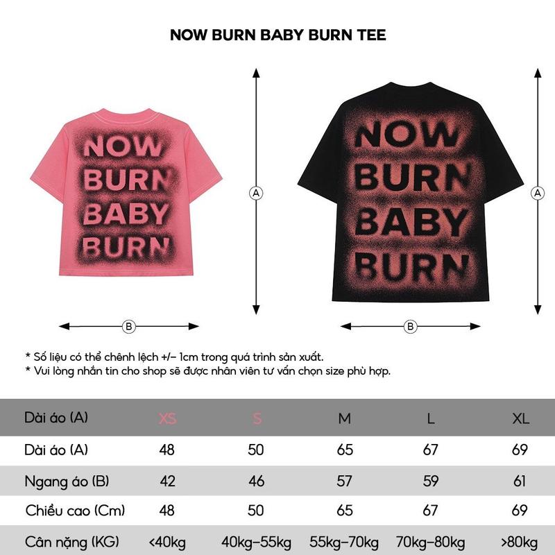 Product Introduction of Áo thun unisex local brand HUGU - NOW BURN BABY BURN - vải cotton 2 chiều, form boxy - baby tee, in tram Top Cổ Tròn Menswear 0